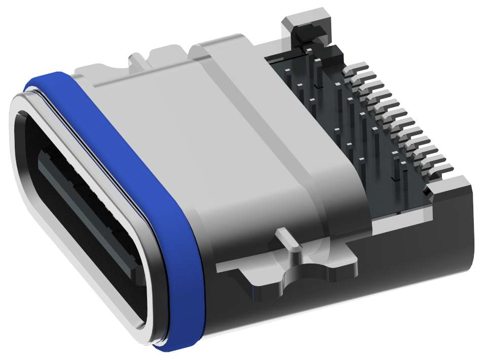 XB - USB 3.1 type - C 24 pin waterproof sheet 1.0 avant et arrière